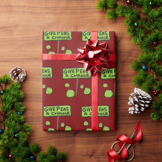 グリーンピースにチャンスを ラッピングペーパー (クリスマスギフト)
