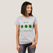 グリーンピースにチャンスを #2 Tシャツ (正面フル)