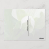 グリーンピースのエンドウの花オリジナルテンプレートポストカード ポストカード (裏面)