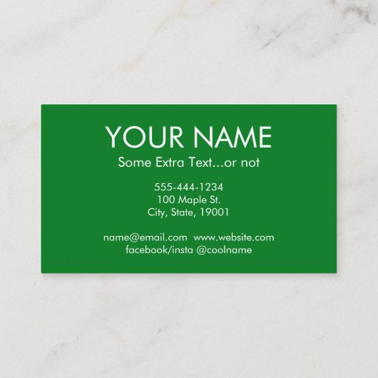 グリーンピースの名刺 – かわいい野菜 名刺