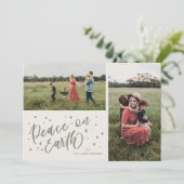 グリーンピースオンアースレタリングクリスマスツーフォト シーズンカード (スタンド正面)