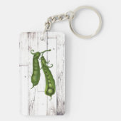 グリーンピースピーホワイトウッドファームハ素朴ウスシック キーホルダー (裏面)