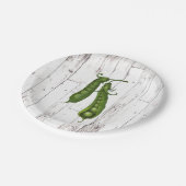 グリーンピースピーホワイトウッドファームハ素朴ウスパーティー ペーパープレート (アングル)