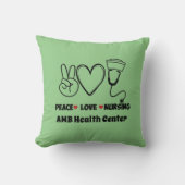 グリーンピース愛の看護の感謝 クッション (正面)