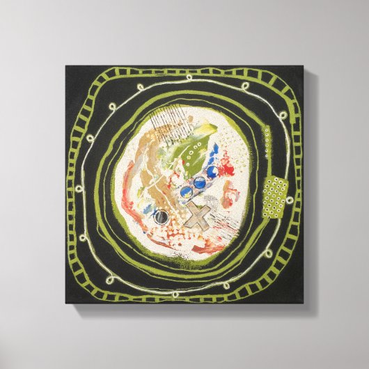 グリーンピース1キャンバス包まれたプリント キャンバスプリント (正面)