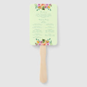 グリーンピーチウォーター色フローラボーホプログラム ハンドファン (裏面)