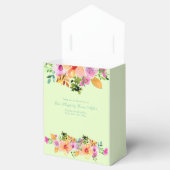 グリーンピーチピンクフローラシック春サマー結婚ズ フェイバーボックス (オープン)