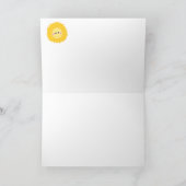 グリーンピー"赤ちゃんシャワーありがとう" サンキューカード (内部)