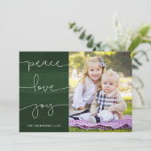 グリーンピ絵を描ースラブジョイフォトホリデーカード シーズンカード (スタンド正面)