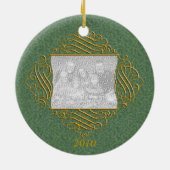 グリーンファミリーフォトオーナメント セラミックオーナメント (裏面)