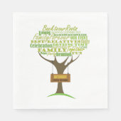 グリーンファミリー懇親会ペーパーナプキン スタンダードランチョンナプキン (正面)