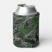 グリーンファンキーアーミー迷彩柄 缶クーラー (缶正面)