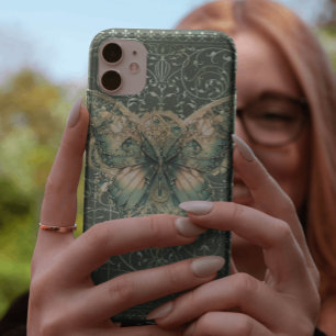 グリーンファンシースチームパンク蝶 Case-Mate iPhone 14ケース