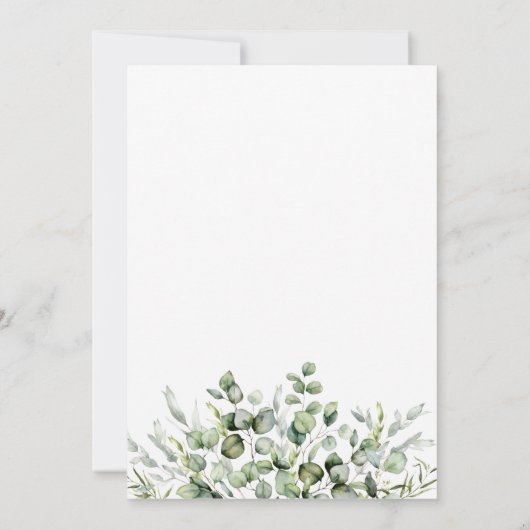 グリーンファンシーリーを愛す結婚るもの 招待状 (裏面)