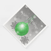 グリーンファンシー クリスマス オーナメント ペーパーナプキン (コーナー)