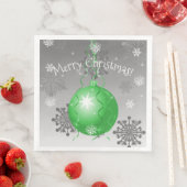 グリーンファンシー クリスマス オーナメント ペーパーナプキン (インサイチュ)