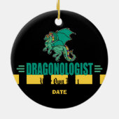 グリーンファンタジードラゴン セラミックオーナメント (裏面)