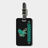 グリーンファンタジードラゴン ラゲッジタグ (正面縦)