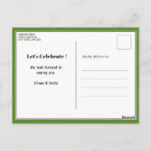 グリーンファーザーズデイ写真BBQパーティの招待状 ポストカード (裏面)