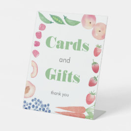 グリーンファーマーズマーケットベビーシャワーカード&ギフト 台座サイン