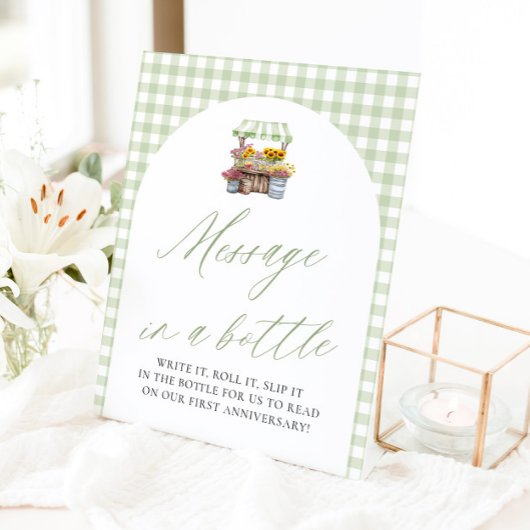 グリーンファーマーズマーケット メッセージ・イン・ア・ボトル サイン