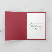 グリーンファームトラクターのクリスマスライト シーズンカード (内部)