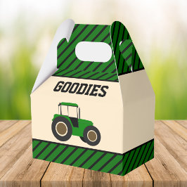 グリーンファームトラクター子供の誕生日パーティー フェイバーボックス