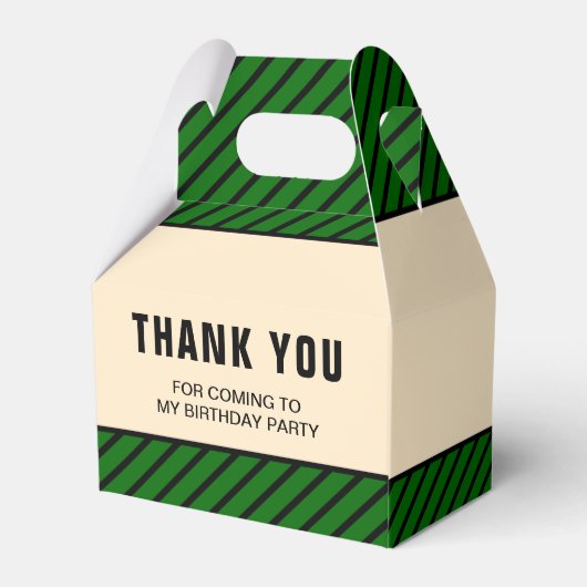 グリーンファームトラクター子供の誕生日パーティー フェイバーボックス (裏面サイド)