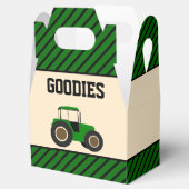 グリーンファームトラクター子供の誕生日パーティー フェイバーボックス (オープン)