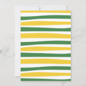 グリーンファームトラクター誕生日招待状 招待状 (裏面)