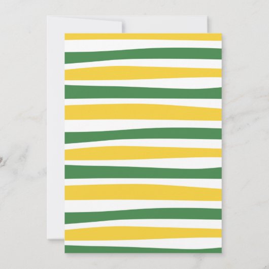 グリーンファームトラクター誕生日招待状 招待状 (裏面)