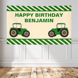 グリーンファームトラクター キッズ誕生日パーティー 横断幕