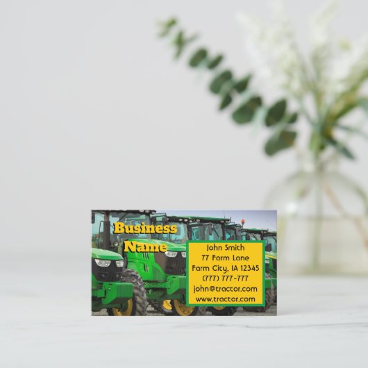 グリーンファームトラクタ 名刺 (スタンド正面)
