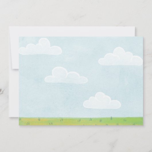 グリーンファームハウス赤ちゃんシャワー 招待状 (裏面)