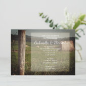 グリーンファームパスチャーズカントリー婚約パーティ 招待状 (スタンド正面)