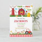 グリーンファーム誕生日パーティー 招待状 (スタンド正面)