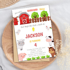 グリーンファーム誕生日招待状 招待状