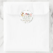 グリーンファーム 動物 誕生日 ベイビーシャワー お土産 ラウンドシール (バッグ)