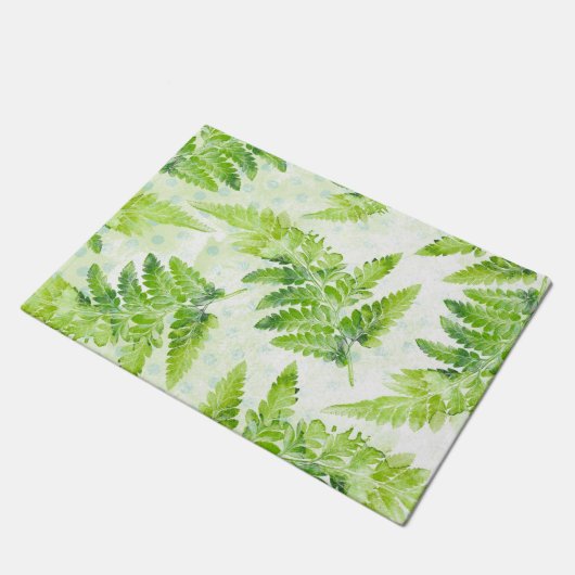 グリーンファーンビューティフル春サマー離れズ ドアマット (アングル)