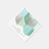 グリーンフィエスタモダンフリンジバチェロレッテ スタンダードカクテルナプキン (角)