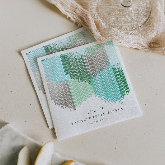 グリーンフィエスタモダンフリンジバチェロレッテ スタンダードカクテルナプキン