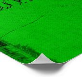 グリーンフィットネスポスター – エクササイズ! ポスター (角)