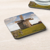 グリーンフィールドとホワイトクラウドとブルースカイの風車 コースター (左側)