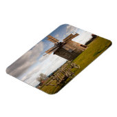 グリーンフィールドとホワイトクラウドとブルースカイの風車 マグネット (左側)