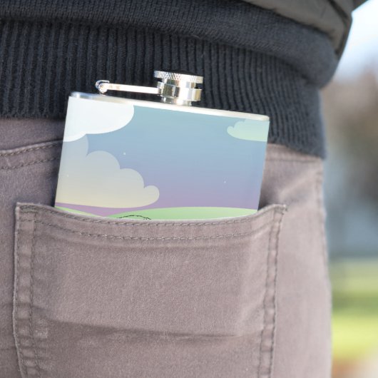 グリーンフィールドのアメリカンバッファローバイソン フラスク (インサイチュ)