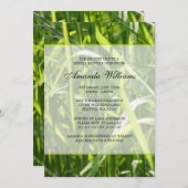 グリーンフィールドグラスアウトドアブライダルシャワー 招待状 (正面/裏面)