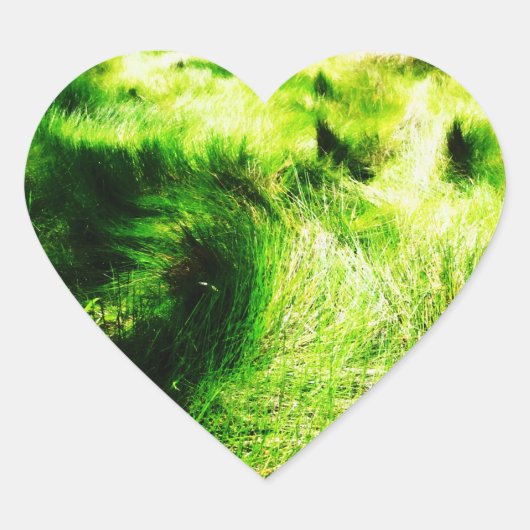 グリーンフィールドステッカー ハートシール (正面)