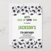 グリーンフィールドスポーツ子供へテーマパーティー 招待状 (正面)