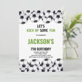 グリーンフィールドスポーツ子供へテーマパーティー 招待状 (スタンド正面)