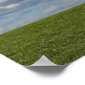 グリーンフィールド、ブルースカイ、ホワイトクラウド ポスター (角)